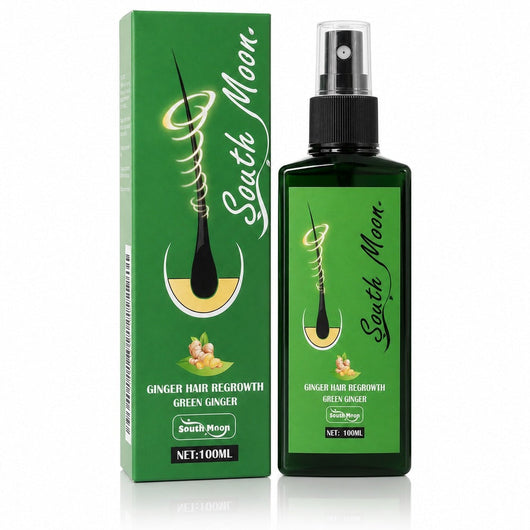 One bottle of South Moon ginger hair serum with its carton