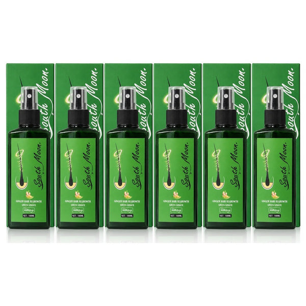 Six bottles of South Moon ginger hair serum: buy three, get three free
